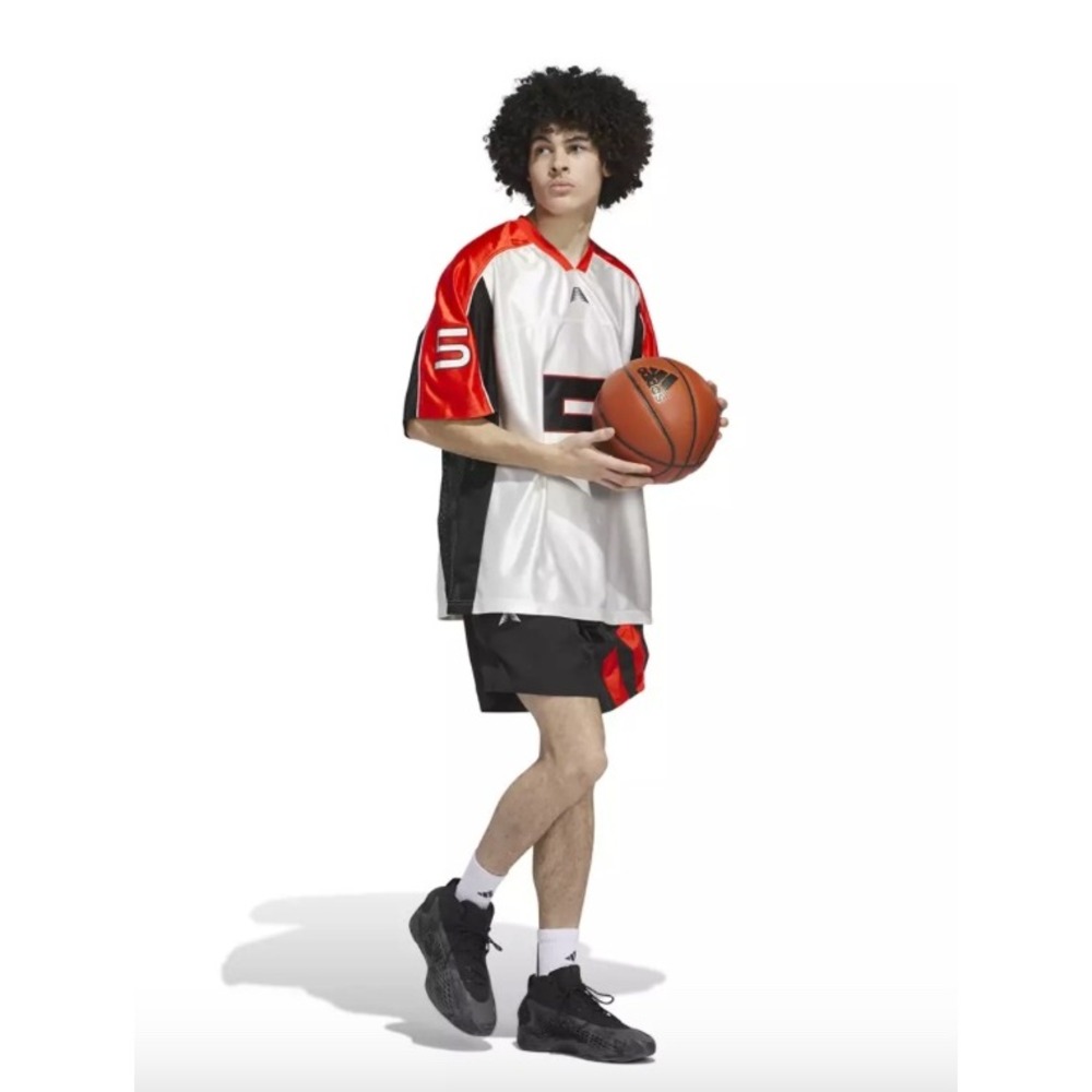 NWT Adidas Anthony Edwards Basketball Jersey White Red Black JD6101 Mens XL New